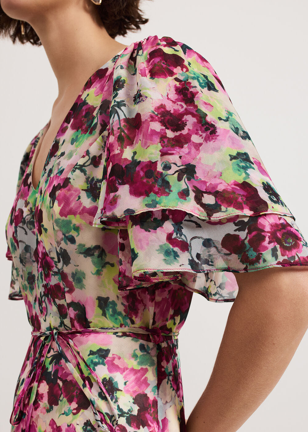 Violet Floral Dress Multi