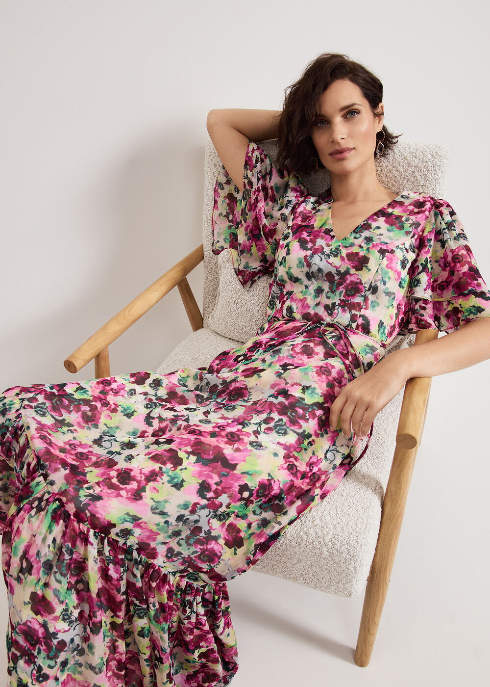 Violet Floral Dress Multi