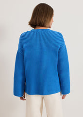 Gabby Textured Knit Blue