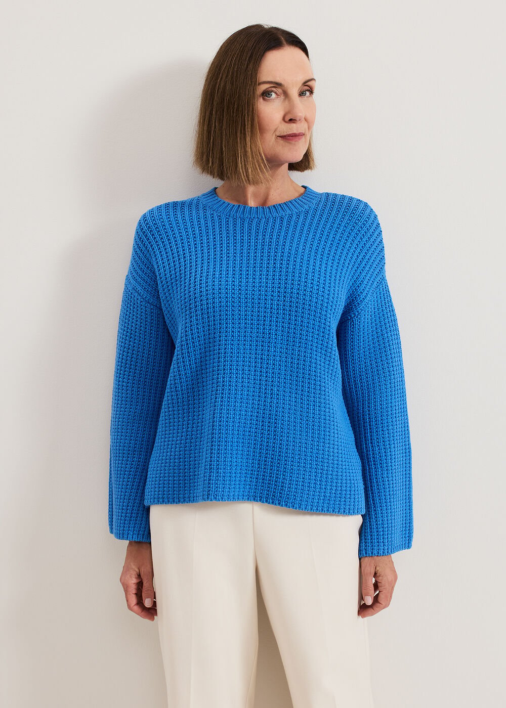 Gabby Textured Knit Blue