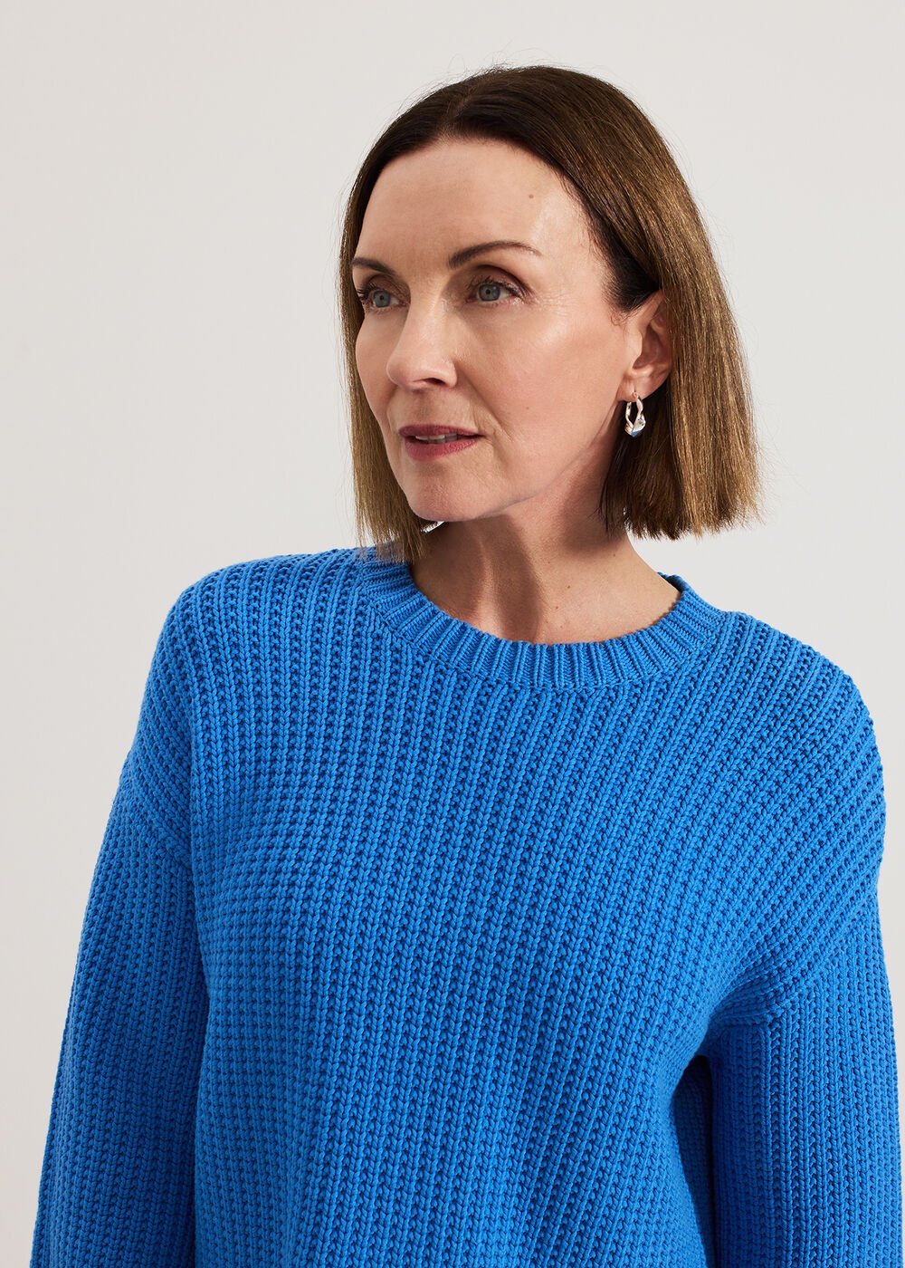 Gabby Textured Knit Blue