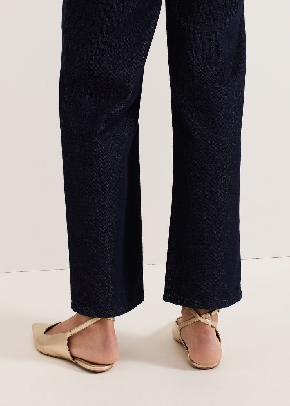 Gold Flat Shoes Gold
