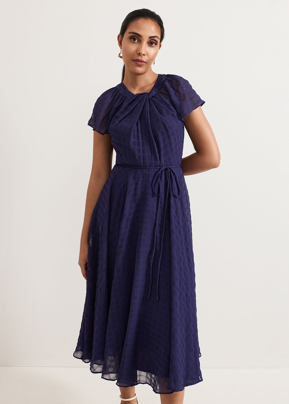Petite Gwen Dress Navy