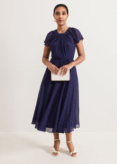 Petite Gwen Dress Navy
