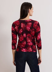 Dani Rose Cardigan Red