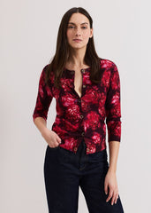 Dani Rose Cardigan Red