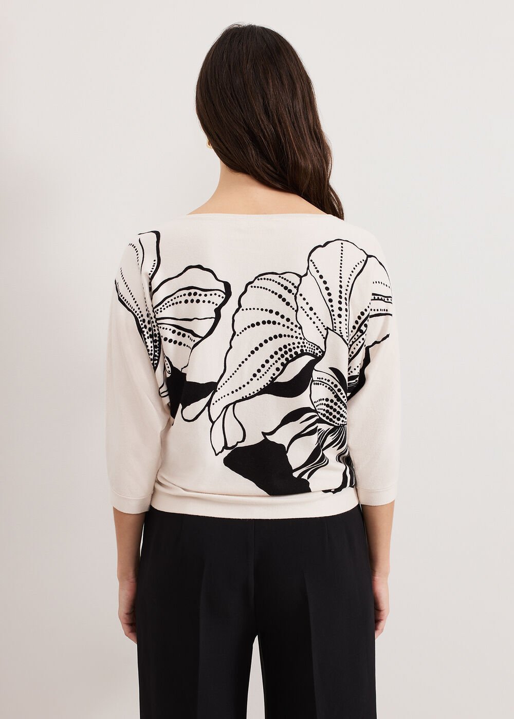 Poppie Studd Top Black/Ivory