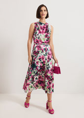 Janina Floral Dress Multi-Coloured