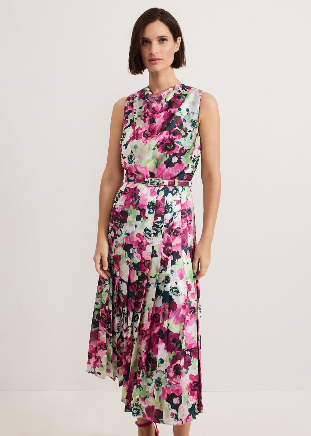 Janina Floral Dress Multi-Coloured