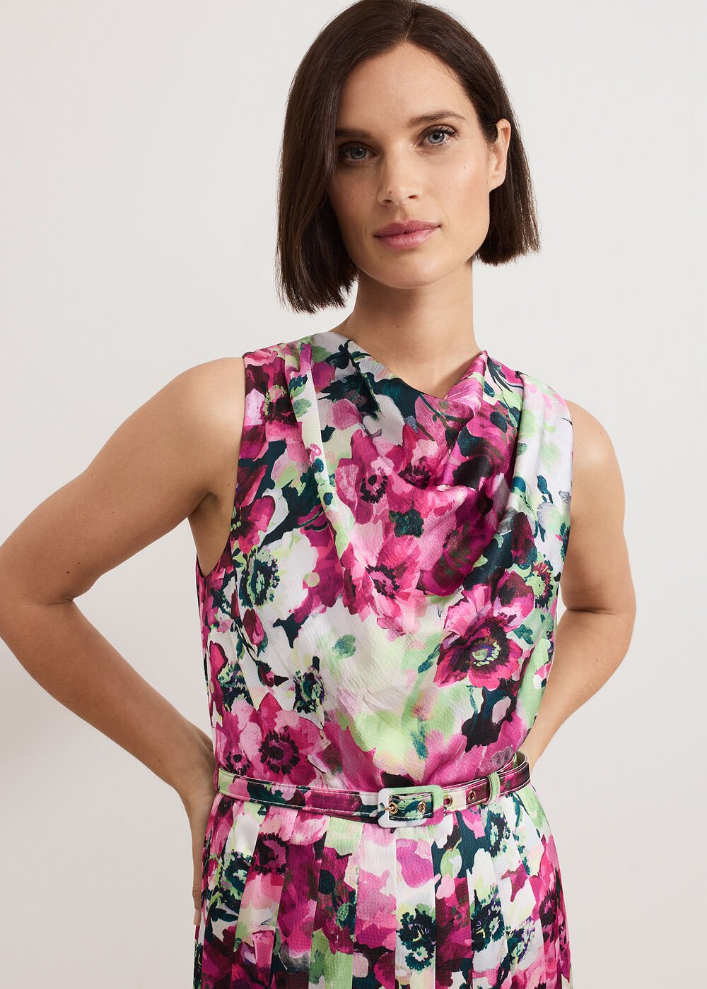 Janina Floral Dress Multi-Coloured