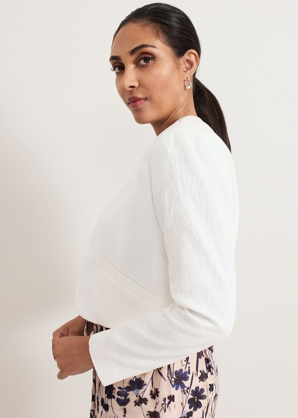 Petite Olivia Jacket Ivory