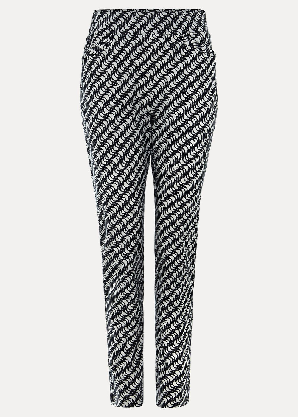 Carmella Trouser Navy/Ivory