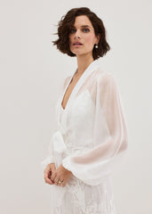 Arabella Silk Cover Up Ivory