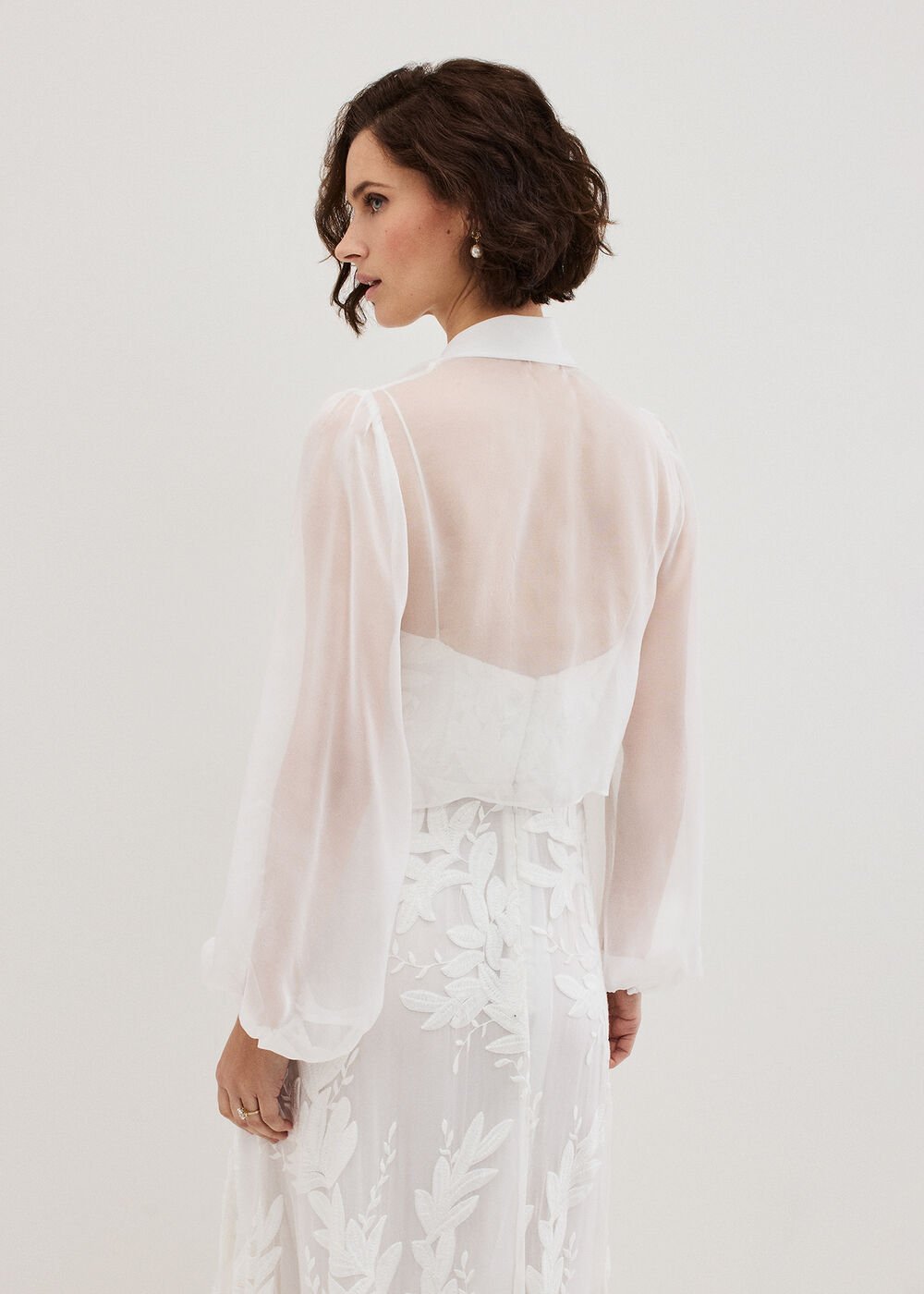 Arabella Silk Cover Up Ivory