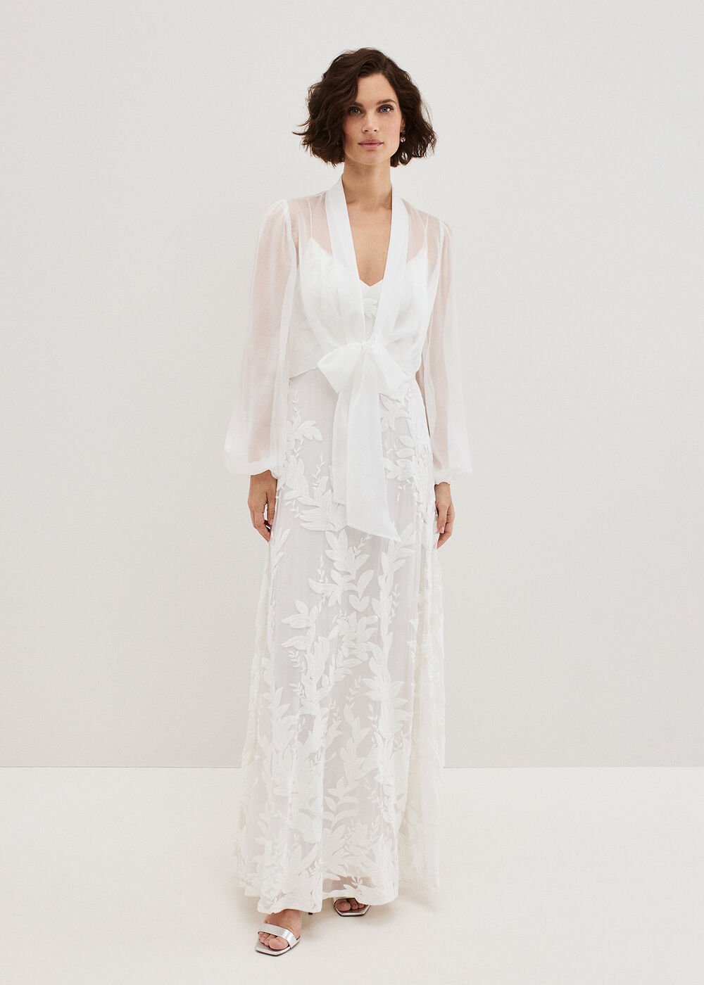 Arabella Silk Cover Up Ivory