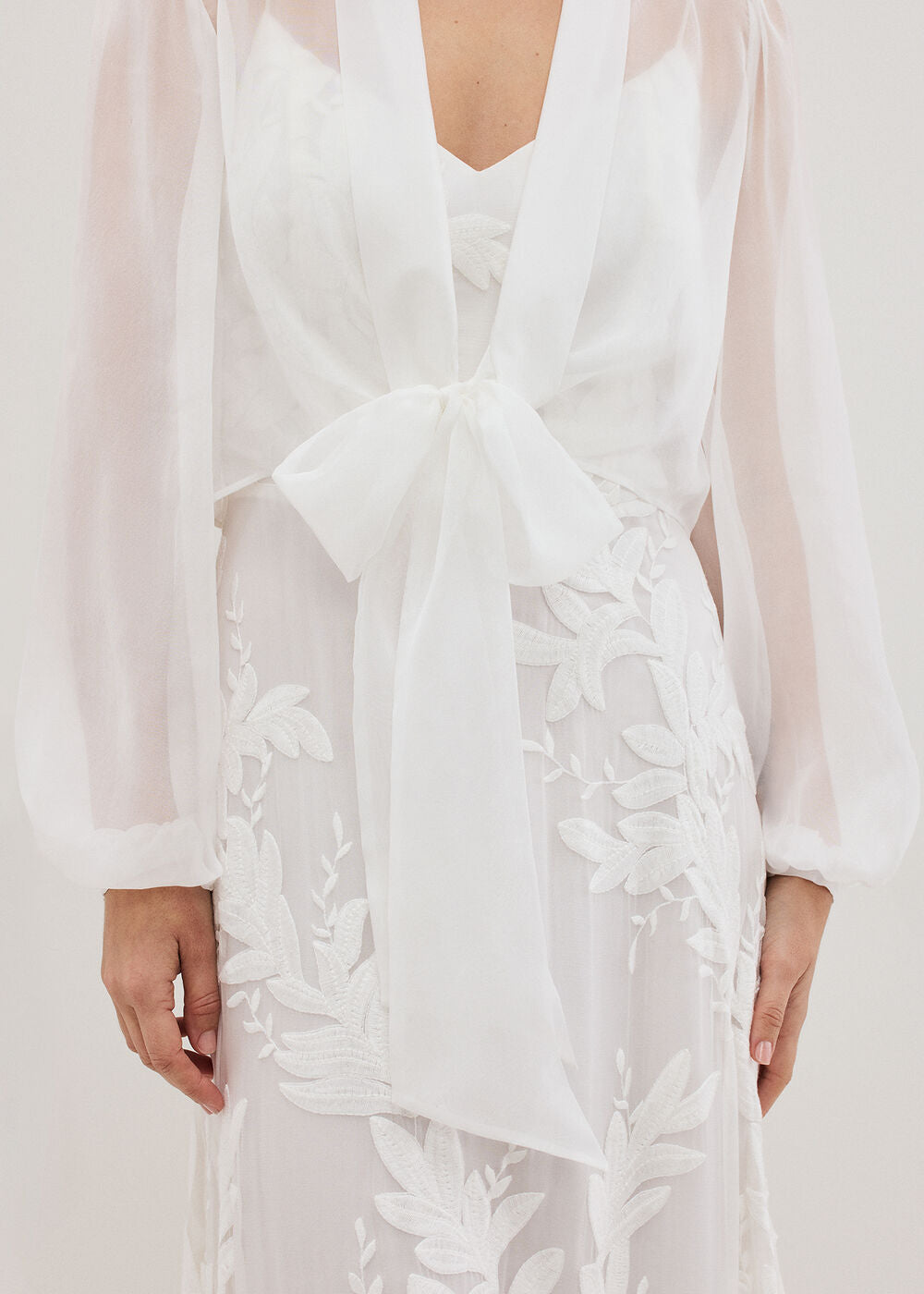 Arabella Silk Cover Up Ivory