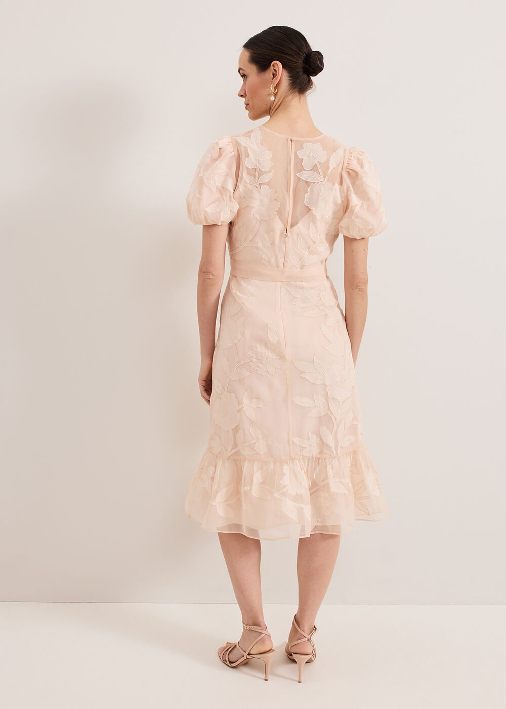 Chrissie Wrap Dress Pale Pink