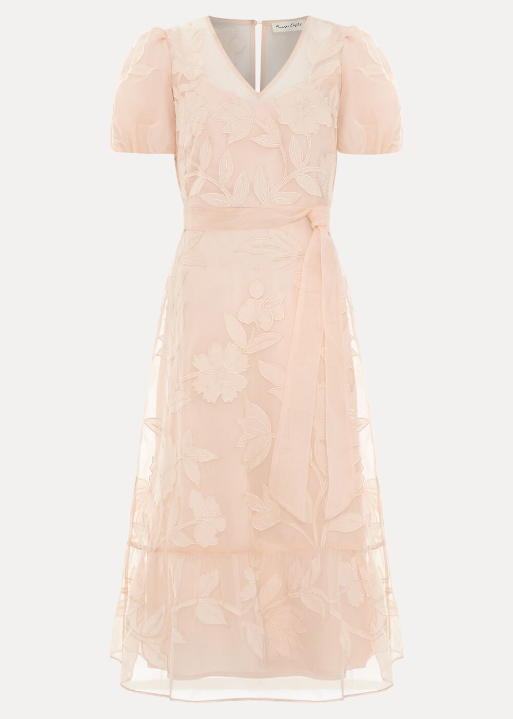 Chrissie Wrap Dress Pale Pink