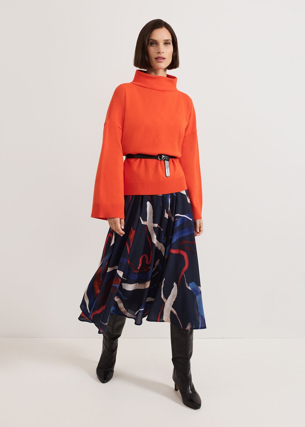 Katy Shirt Dress Navy