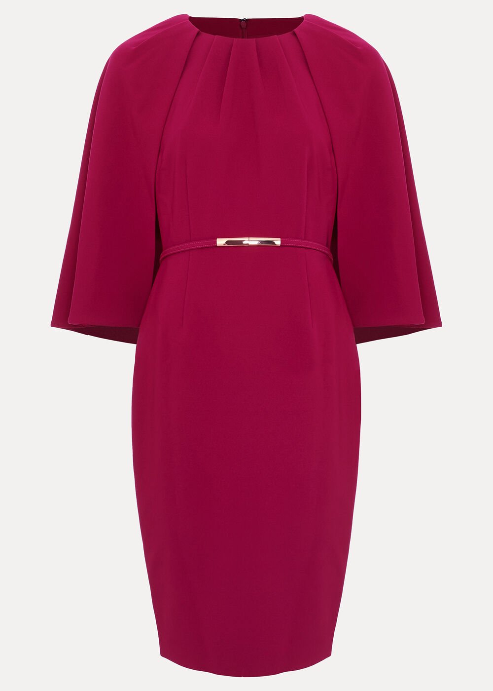 Veronica Cape Dress Pink
