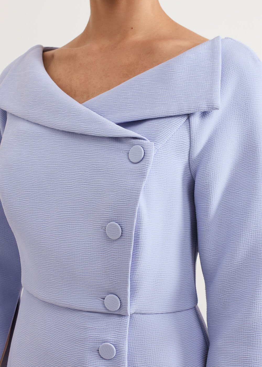 Sienna Tux Dress Pale Blue