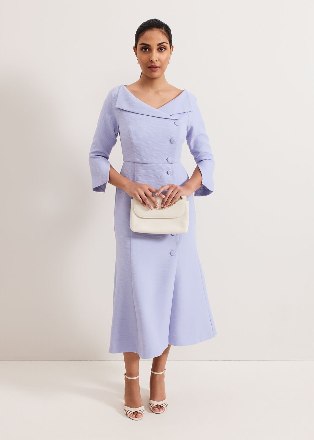 Petite Sienna Dress Pale Blue