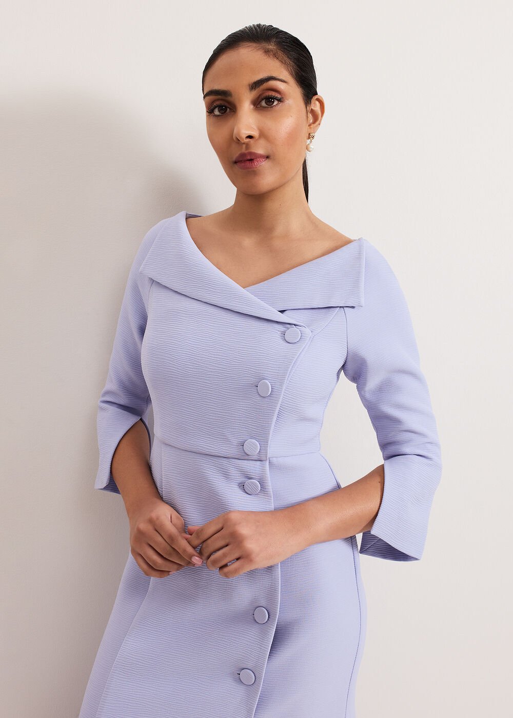 Petite Sienna Dress Pale Blue