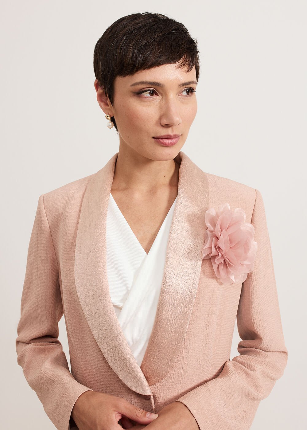 Jorja Suit Jacket Pale Pink
