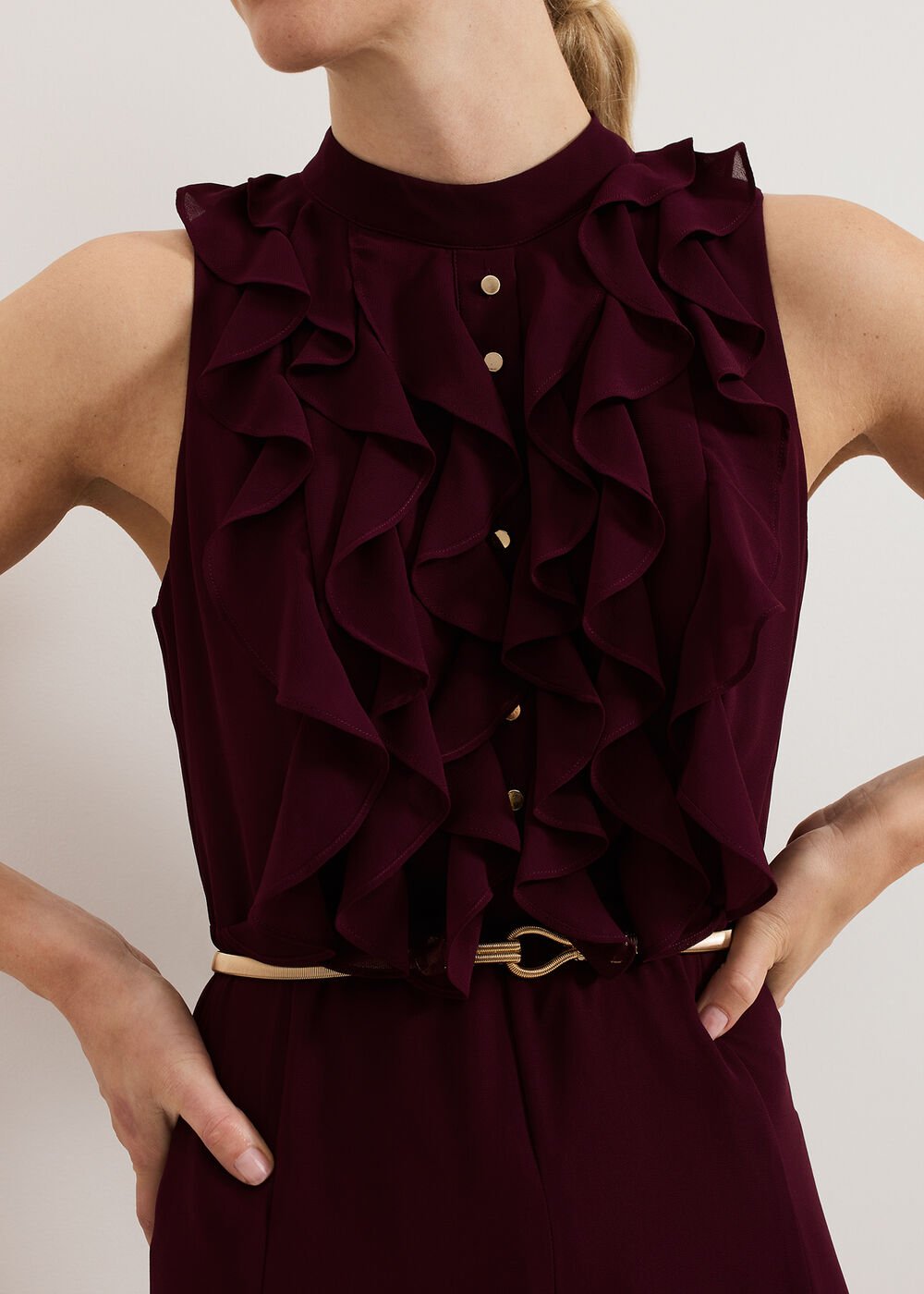 Nalani Jumpsuit Burgundy