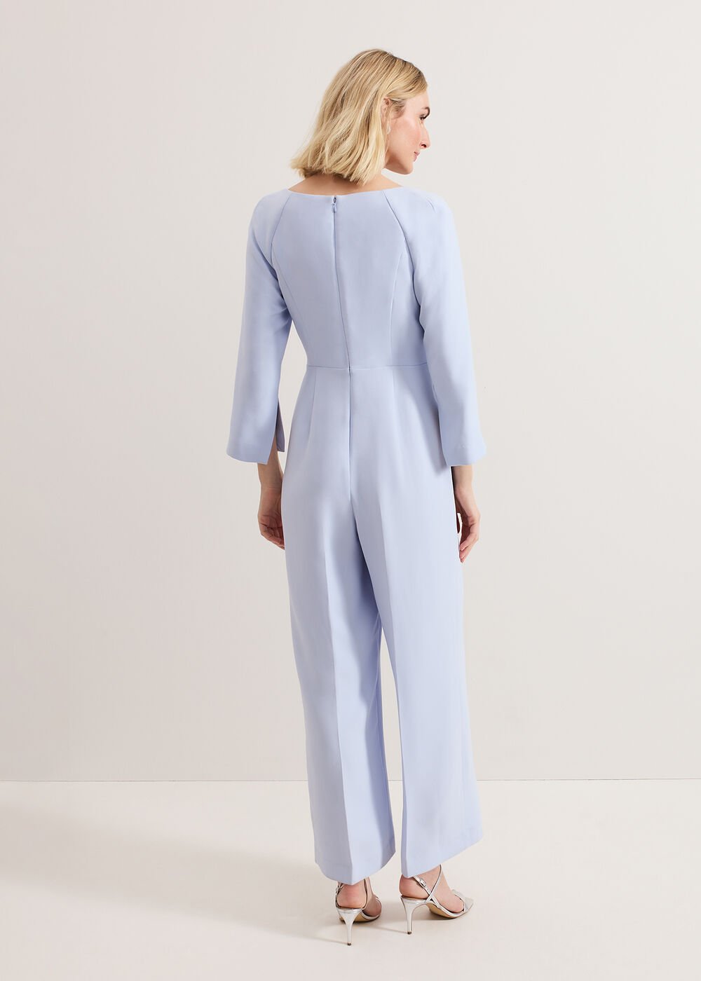 Sienna Tux Jumpsuit Blue