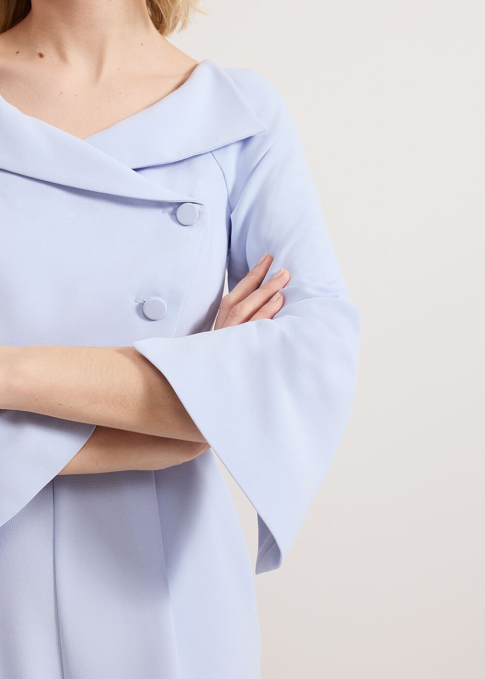 Sienna Tux Jumpsuit Blue