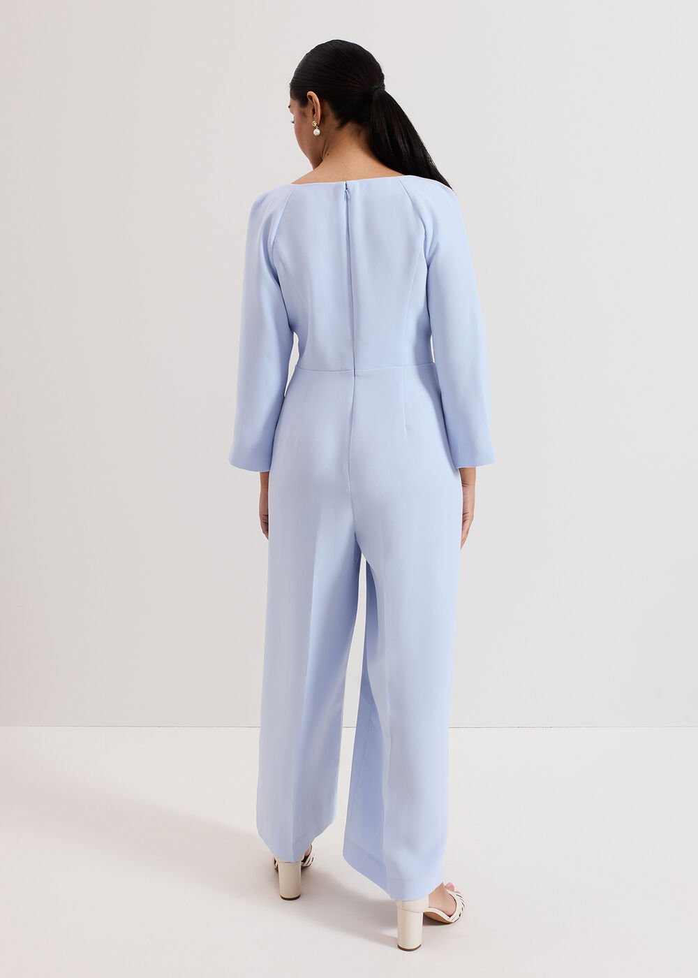 Petite Sienna Jumpsuit Blue