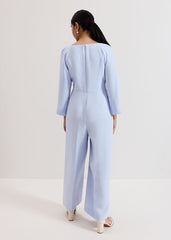 Petite Sienna Jumpsuit Blue