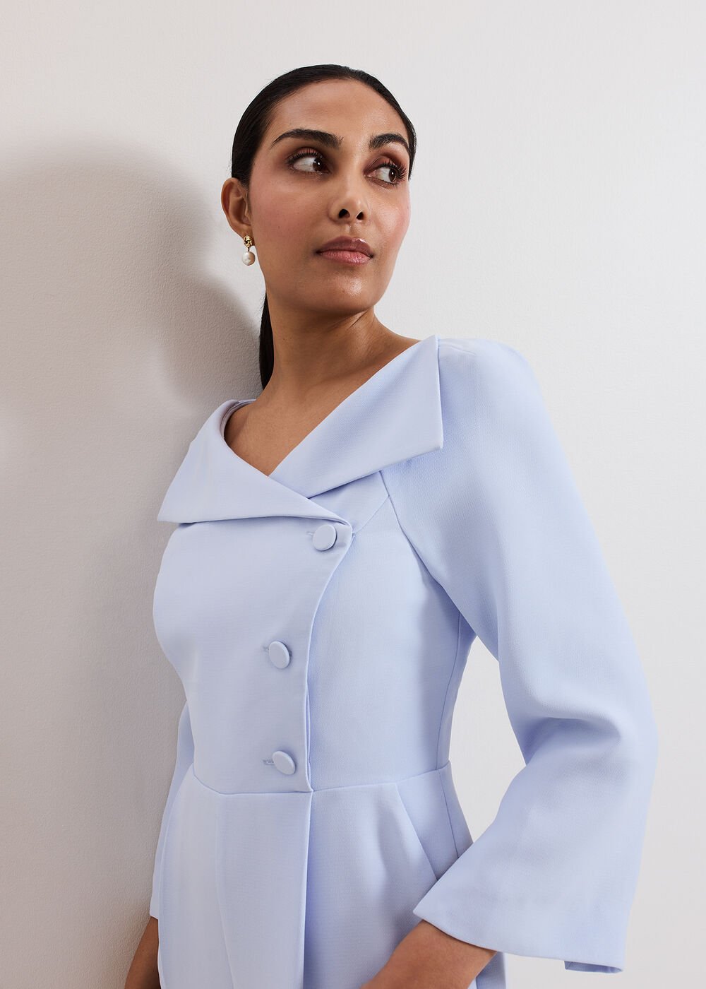 Petite Sienna Jumpsuit Blue