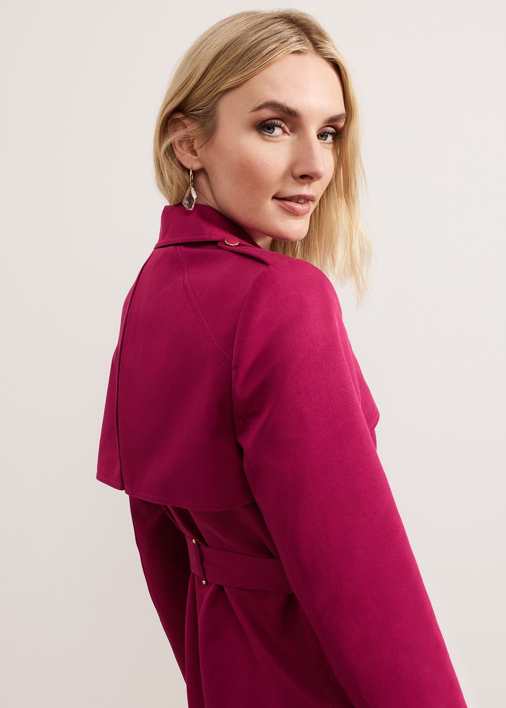 Cheryl Trench Coat Pink