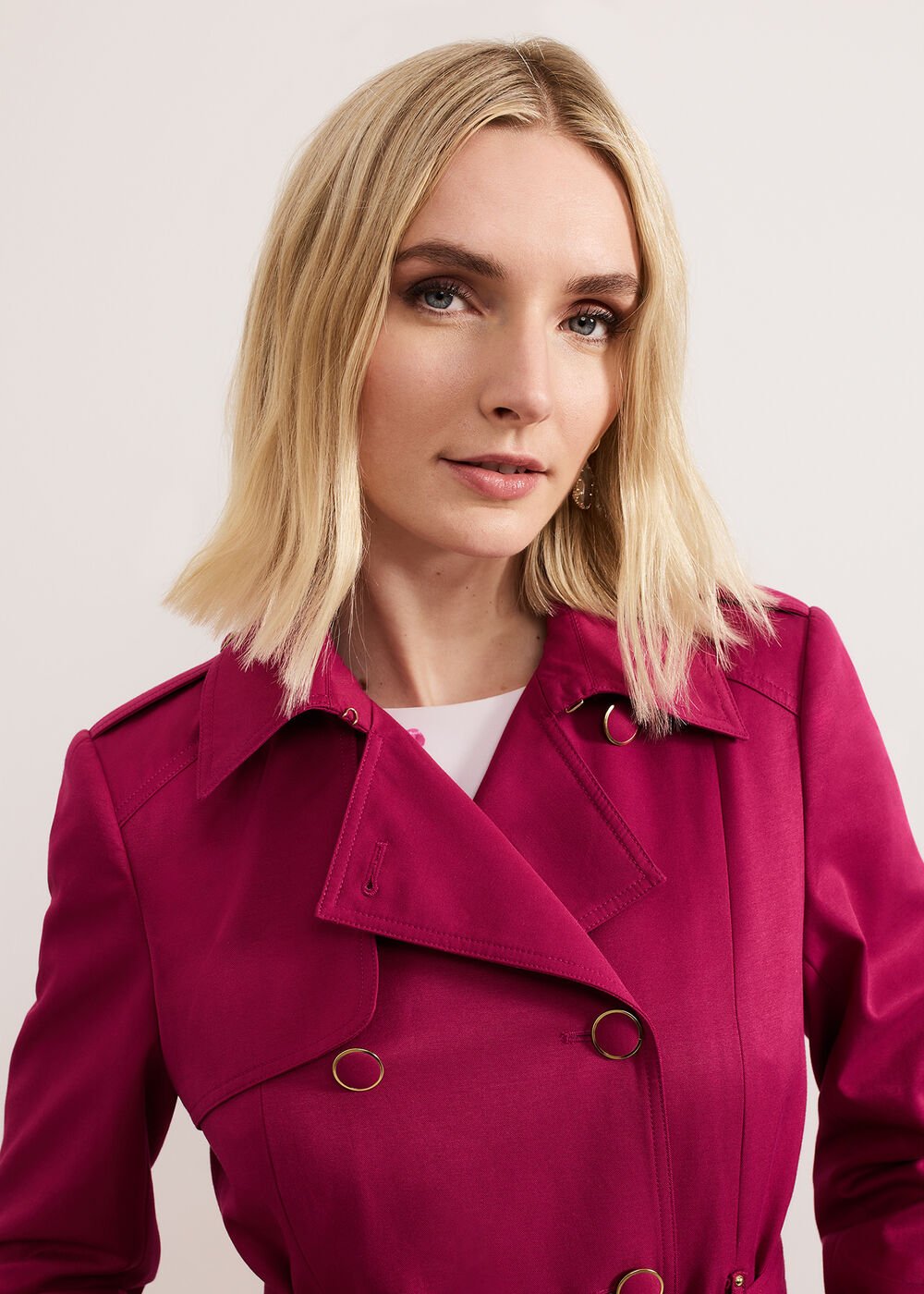 Cheryl Trench Coat Pink
