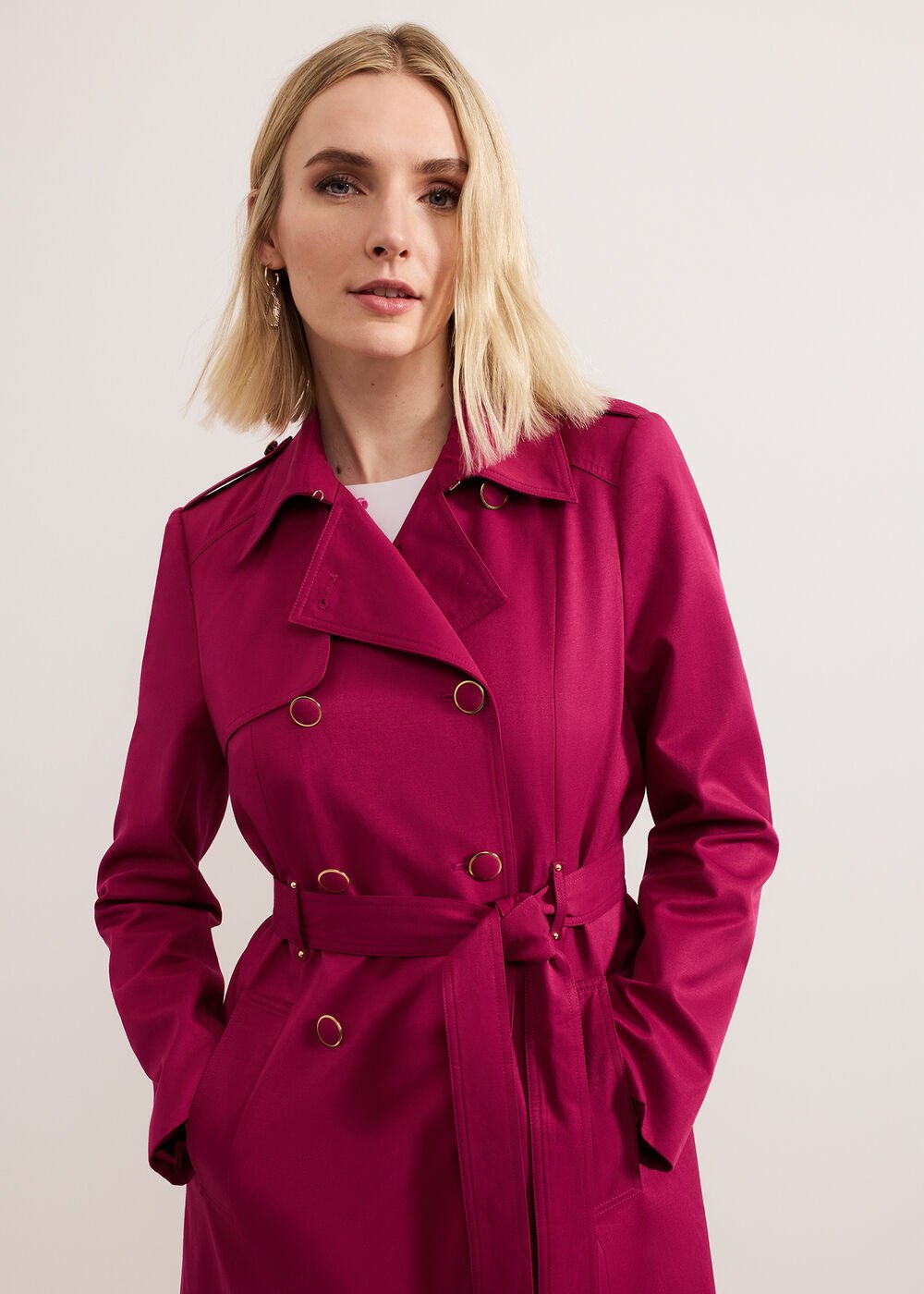 Cheryl Trench Coat Pink