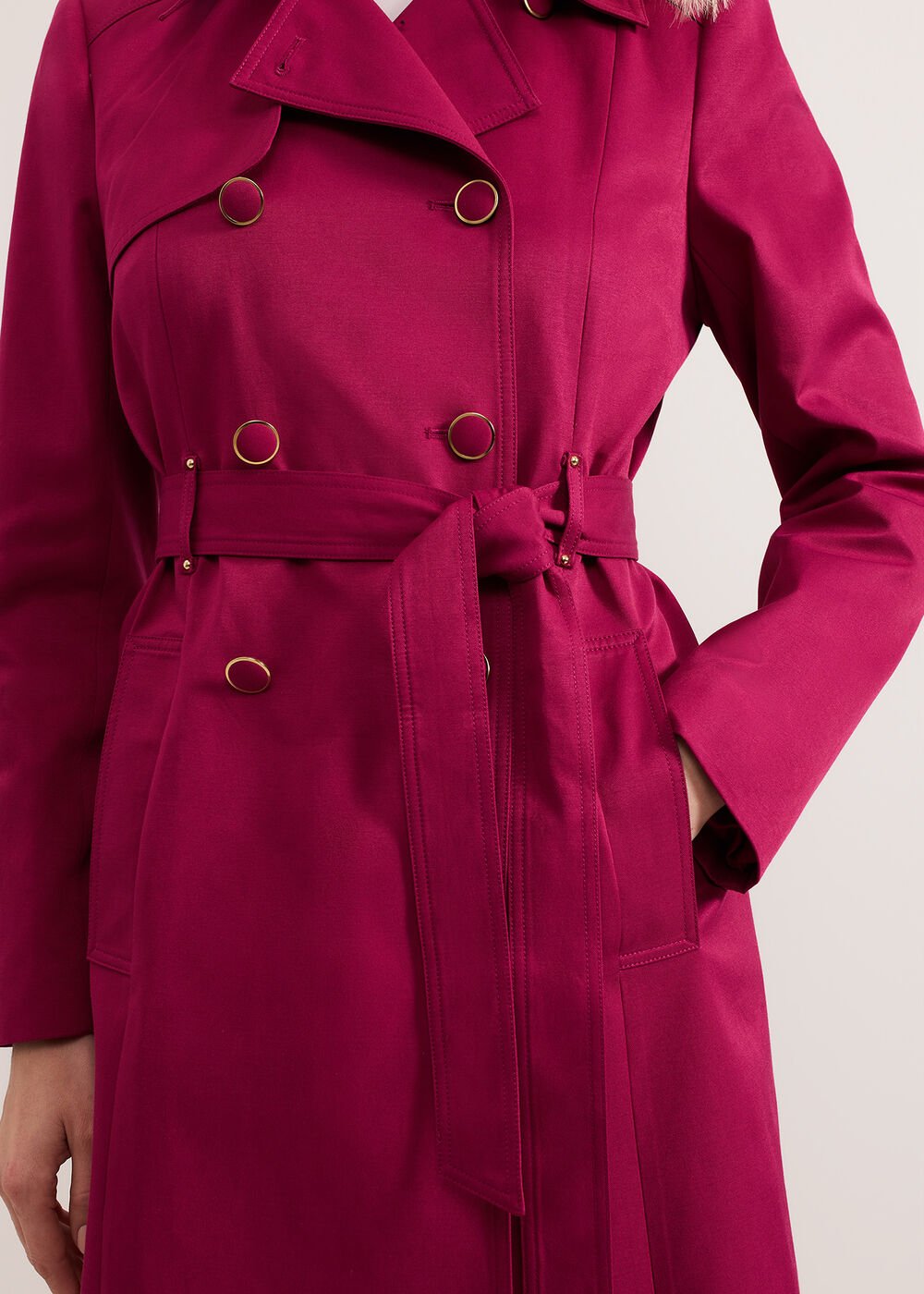 Cheryl Trench Coat Pink