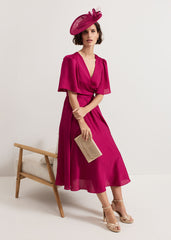 Abbie Textured Dress Pink