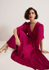 Abbie Textured Dress Pink