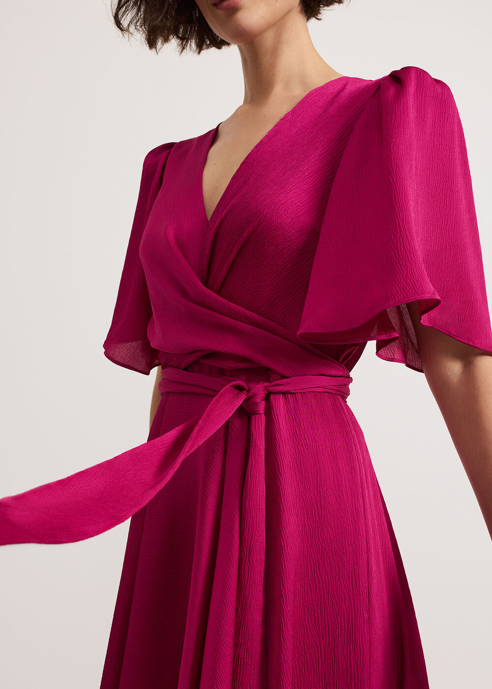 Abbie Textured Dress Pink