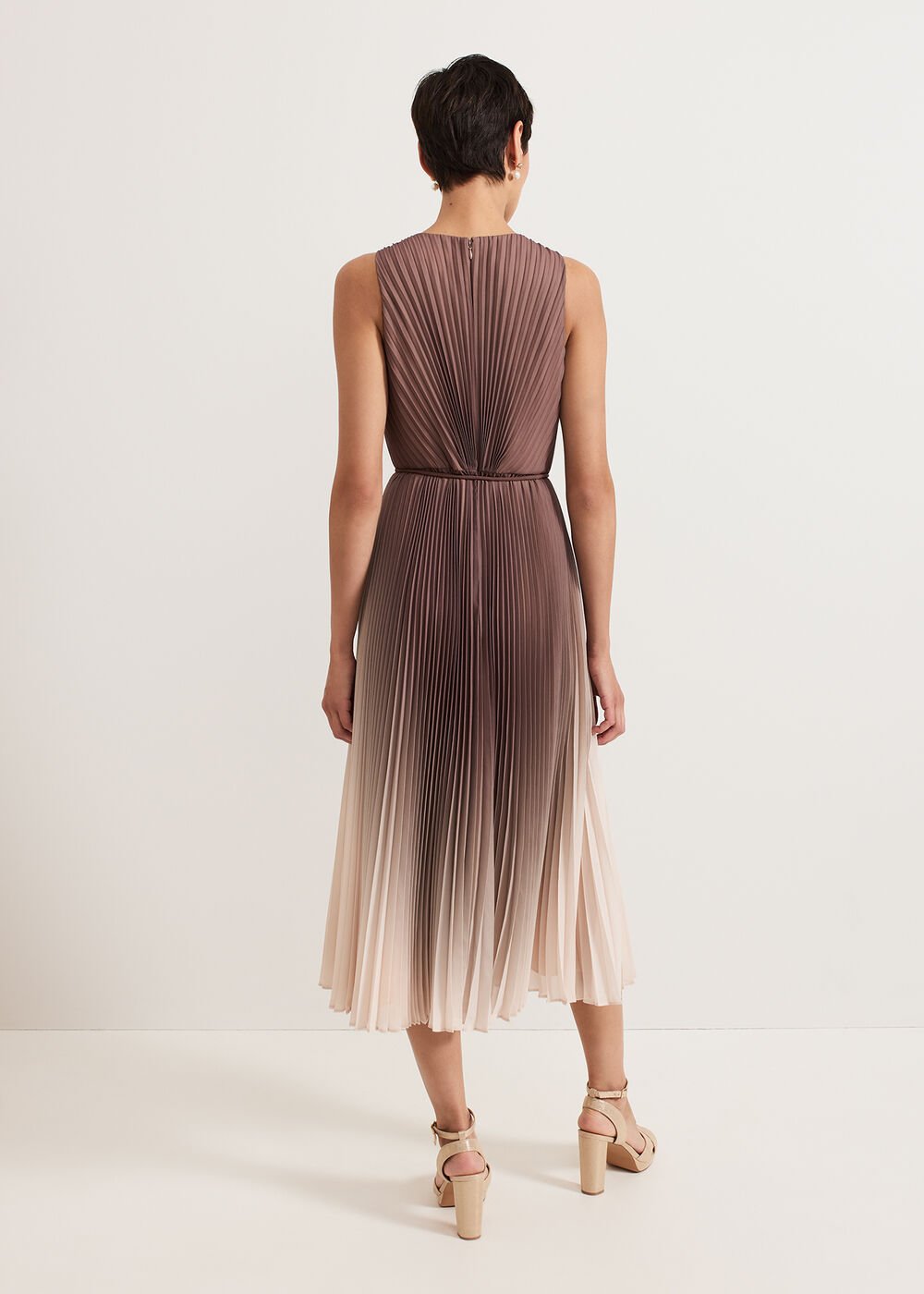 Simara Ombre Dress Latte