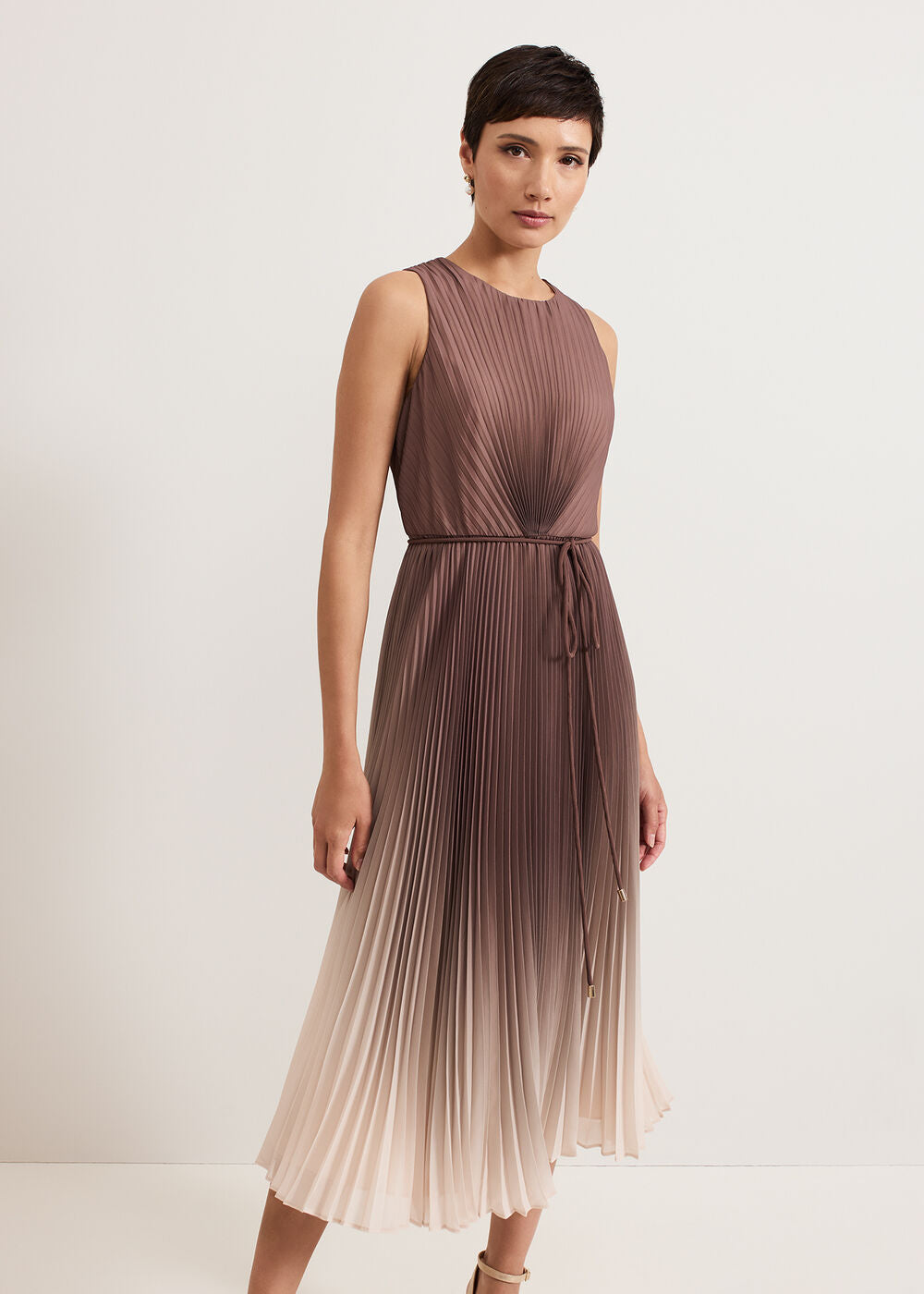 Simara Ombre Dress Latte