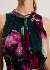 Molly Silk Mix Dress Multi