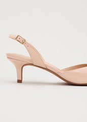 Bow Kitten Heel Pale Pink