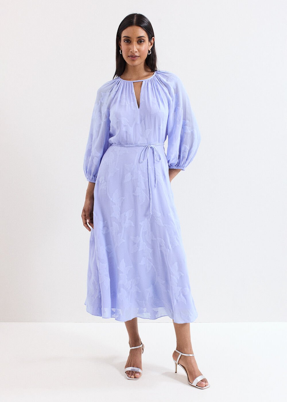 Liona Floral Dress Blue