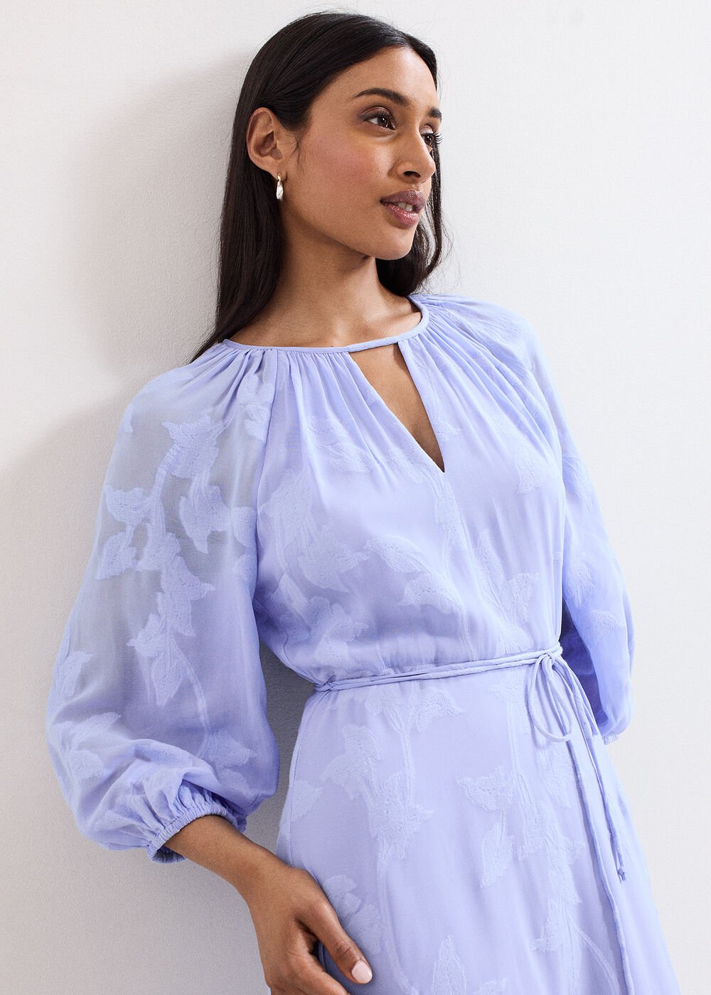 Liona Floral Dress Blue