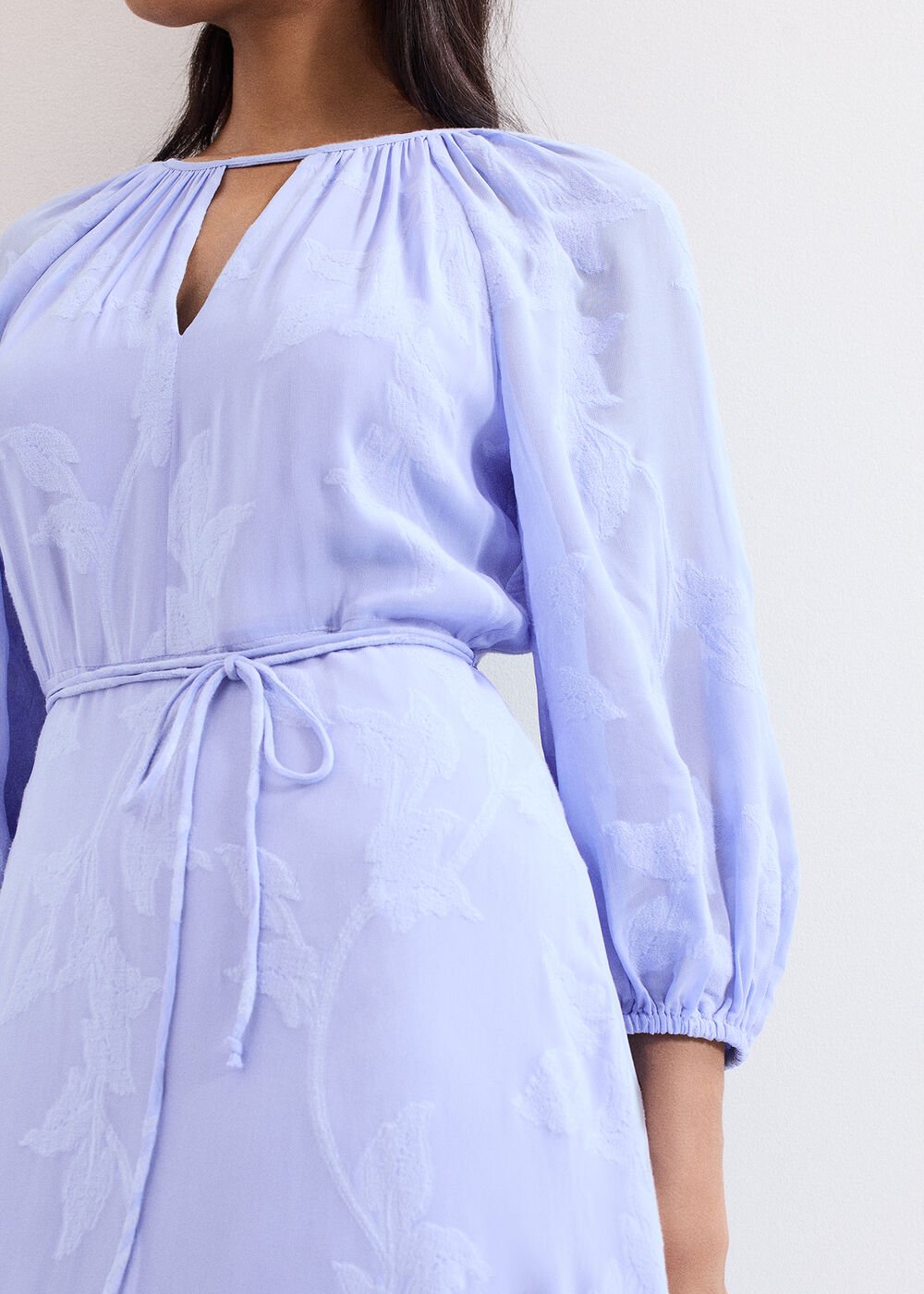 Liona Floral Dress Blue