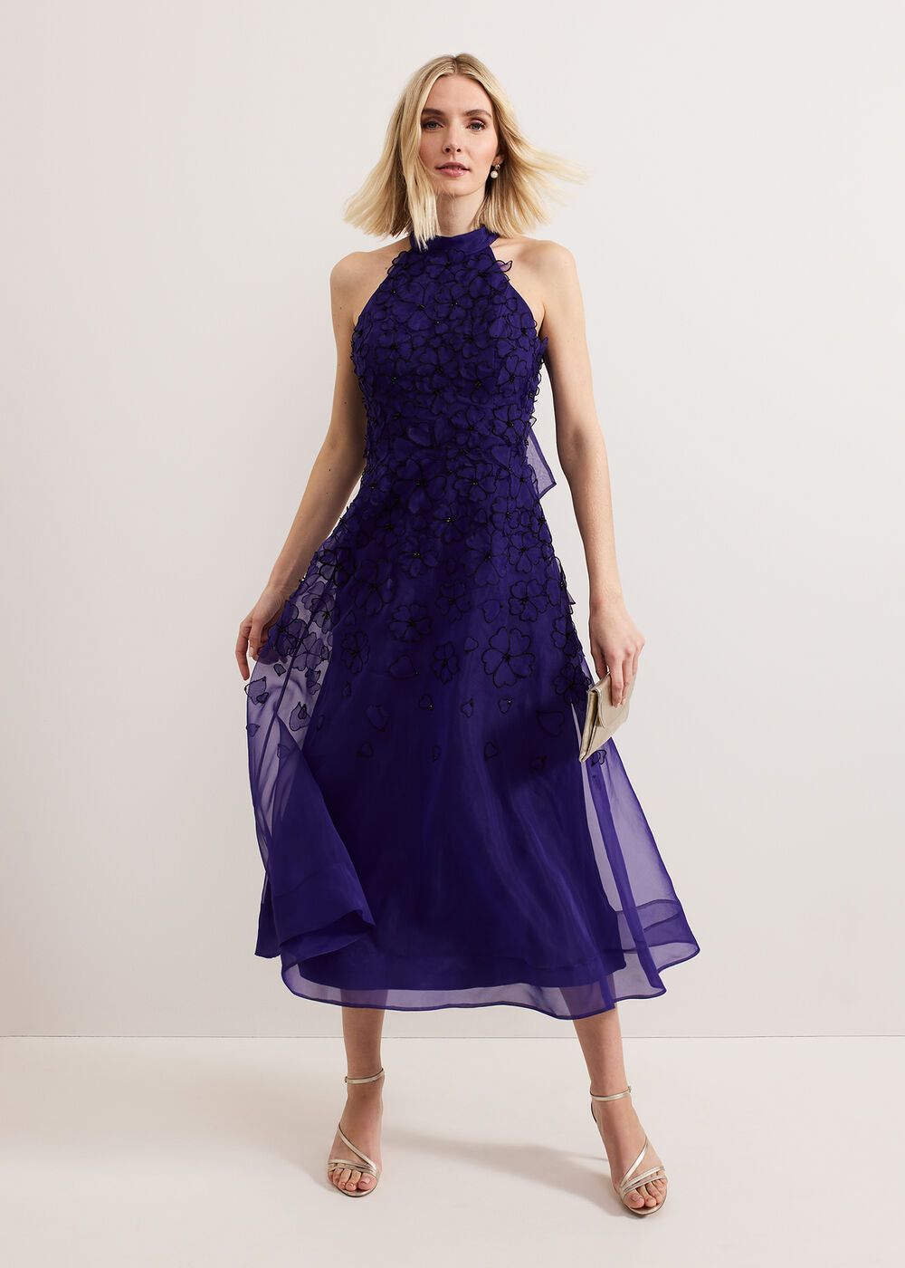 Georgie Beaded Dress Purple