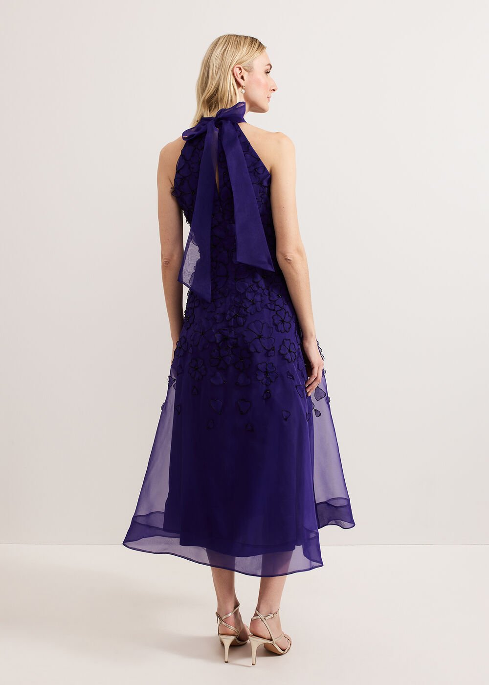 Georgie Beaded Dress Purple
